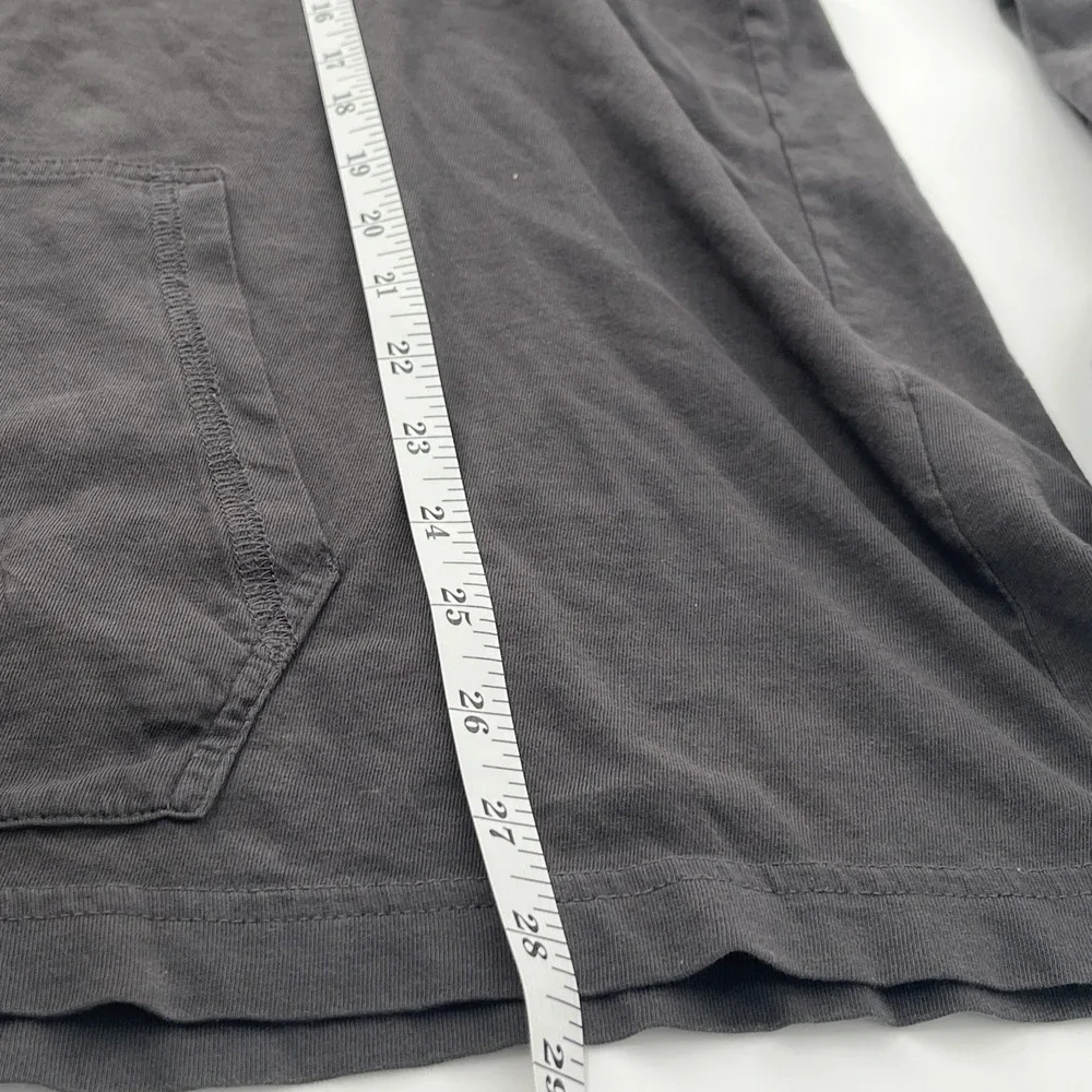 Psycho Bunny XL Gray Pullover‎ Hoodie Henley Long Sleeve Kangaroo Pocket Cotton